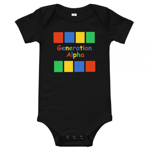 Colored Blocks Generation Alpha – Onesie - Black